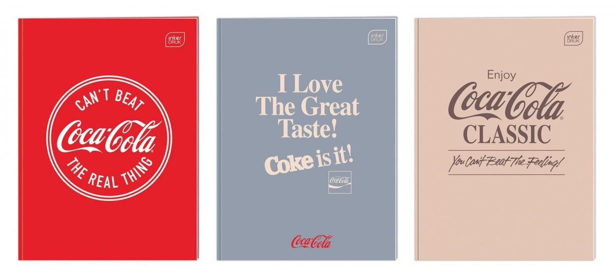 M Hybrid Coca Cola A4 Notebook 60 sheets squared 70g - 5 pcs