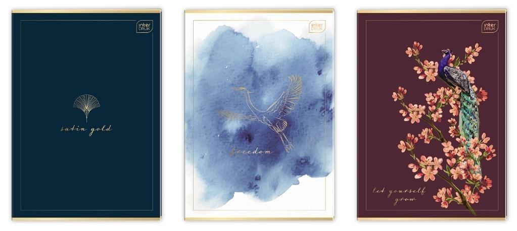 Ateneum A4 Notebook 80 sheets squared Metallic Satin Gold (5pcs) - perfect for school