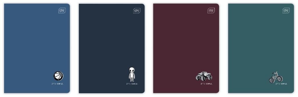 It's Simple A5 Notebook 16 sheets squared 70gsm UV - 20 pieces ideal for school
