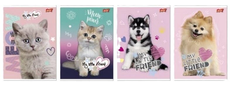 Unipap A5 Notebook 16 sheets squared My little friend (15pcs) - perfect for school