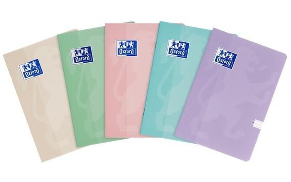 Oxford A5 Notebook 32 sheets lined Touch Pastel (10 pcs) - ideal for school