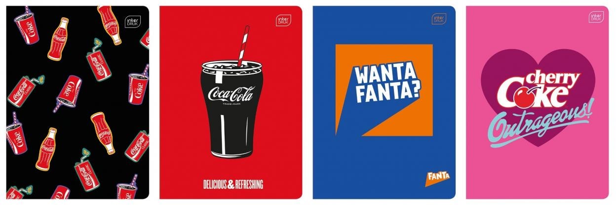 Interdruk A5 Notebook 32 sheets squared M Mat+UV Coca Cola (10 pcs)