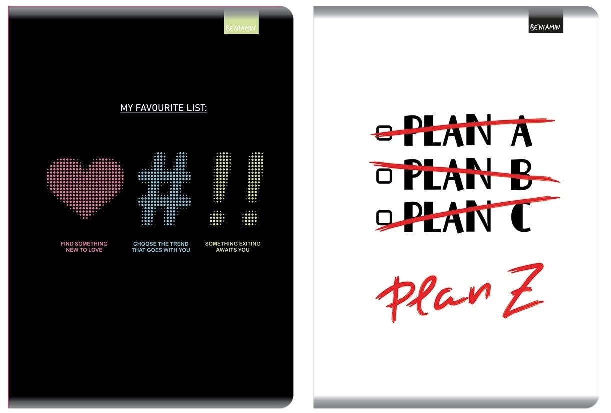 A5 Notebook 60 sheets squared Drip off (5pcs) - perfect for school and office