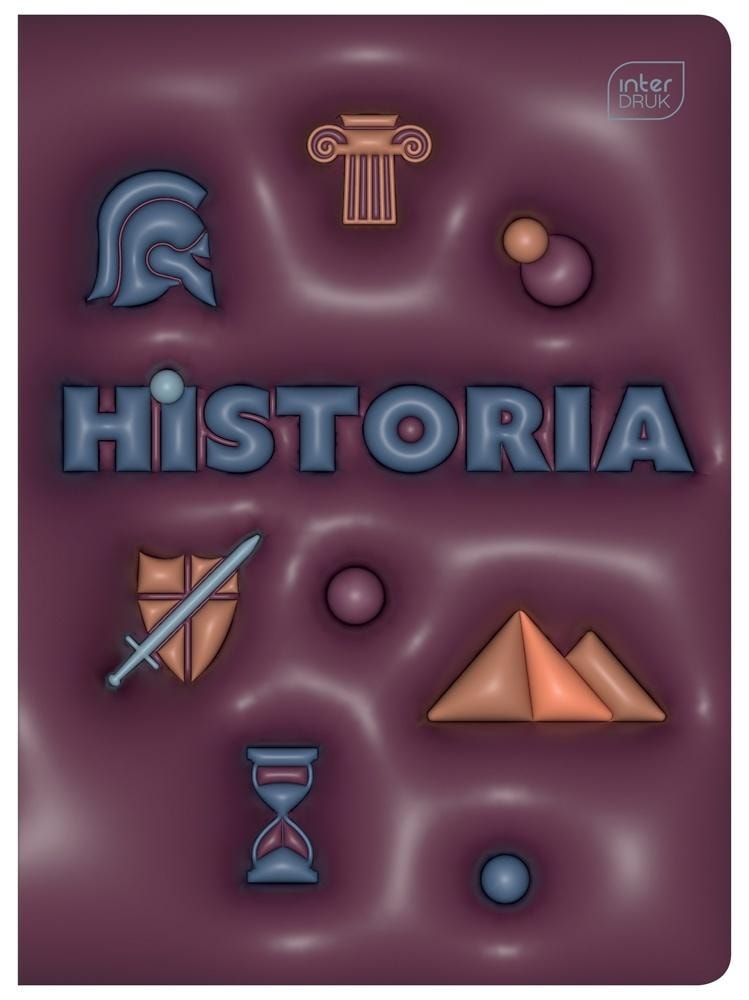 A5 Notebook 60 sheets squared History +knowledge (10 pcs) - ideal for school