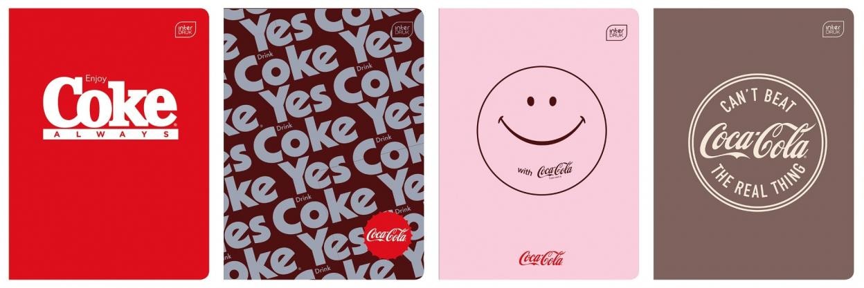 M Hybrid Coca Cola A5 Notebook 60 sheets squared - 10 pieces ideal for school