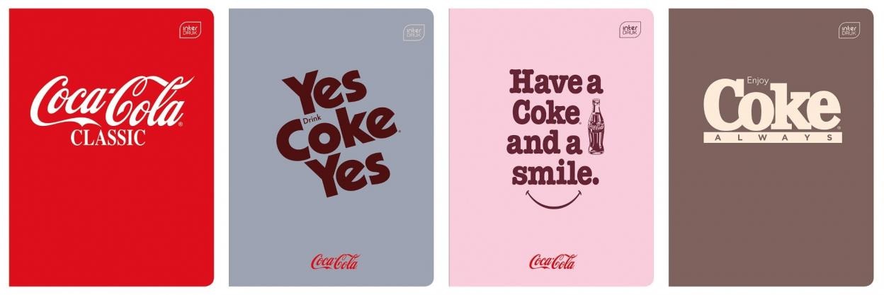 A5 Notebook 60 sheets lined M Hybrid Coca Cola (10 pieces) - ideal for school