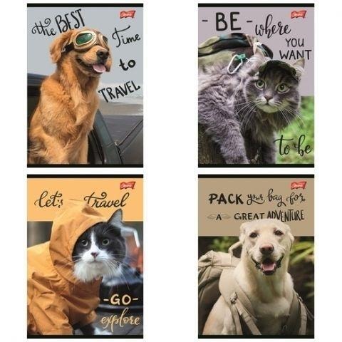 Traveler A5 Notebook 60 sheets lined - ideal for school and office (10 pieces)