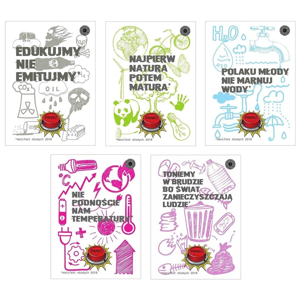 Panic A5 Notebook 80 sheets squared - 5 pieces perfect for school