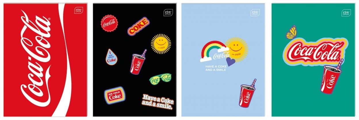 Coca Cola Vocabulary Notebook A6/32K Matt+UV - 10 pieces per pack