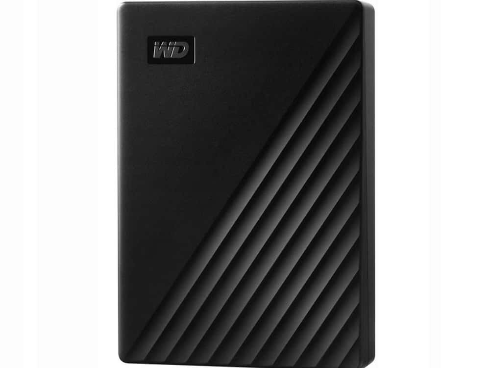 WD My Passport - External HDD 2TB, USB 3.2 Gen 1, Black - perfect for backups