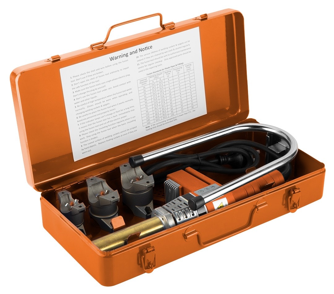 NEO Plastic Pipe Welding Machine 700W - 3 sleeves, ideal for the workshop