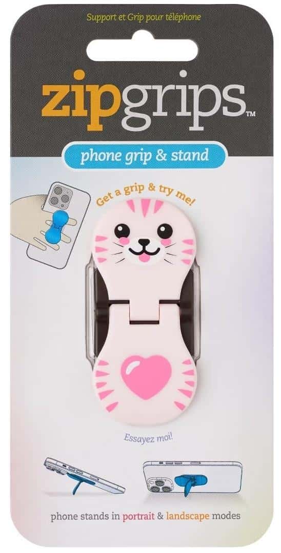 Thinking Gifts ZipGrip Kotek - Finger Grip for Phone