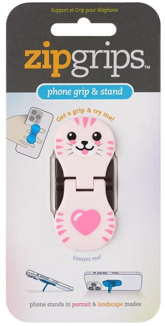 Thinking Gifts ZipGrip Kotek - Finger Grip for Phone