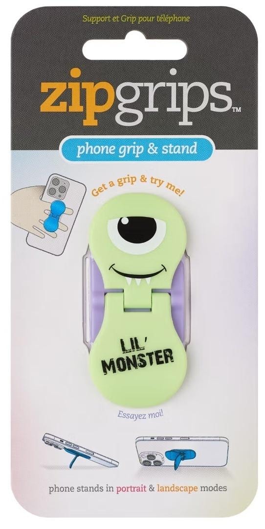 ZipGrip finger holder for phone - comfort and safety