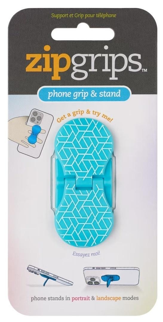 ZipGrip Finger Grip for Phone - Geometric Patterns for everyone!