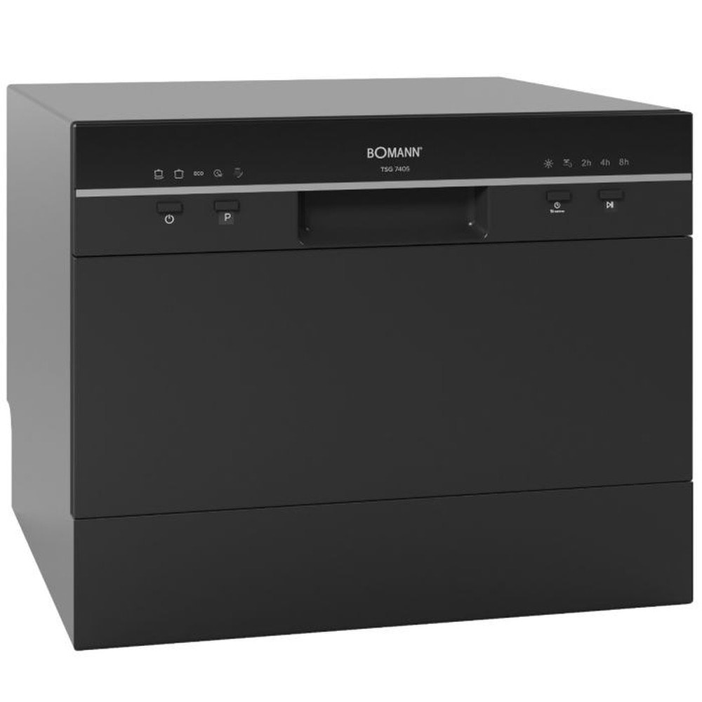Bomann TSG 7405 - Black compact dishwasher - ideal for small kitchens