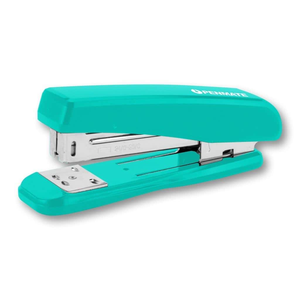 Stapler PS-100 green-blue - solid office stapler
