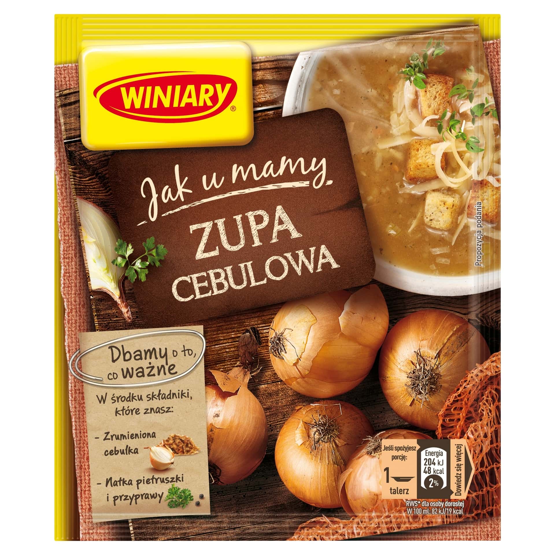 WINIARY JUM Onion Soup 31 g - quick and tasty meal