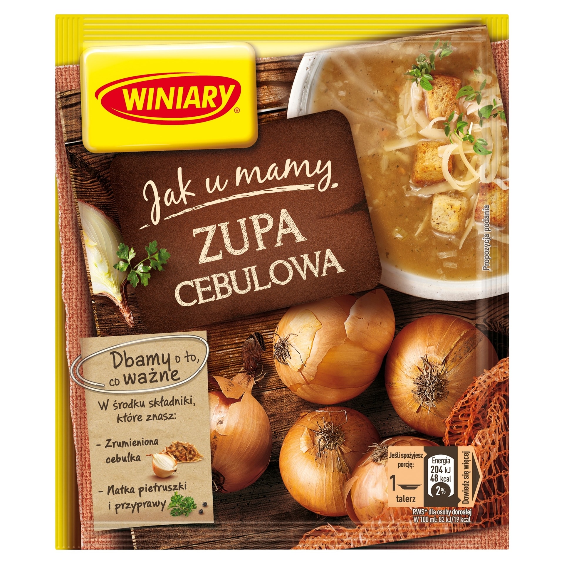 WINIARY JUM Onion Soup 31 g - quick and tasty meal