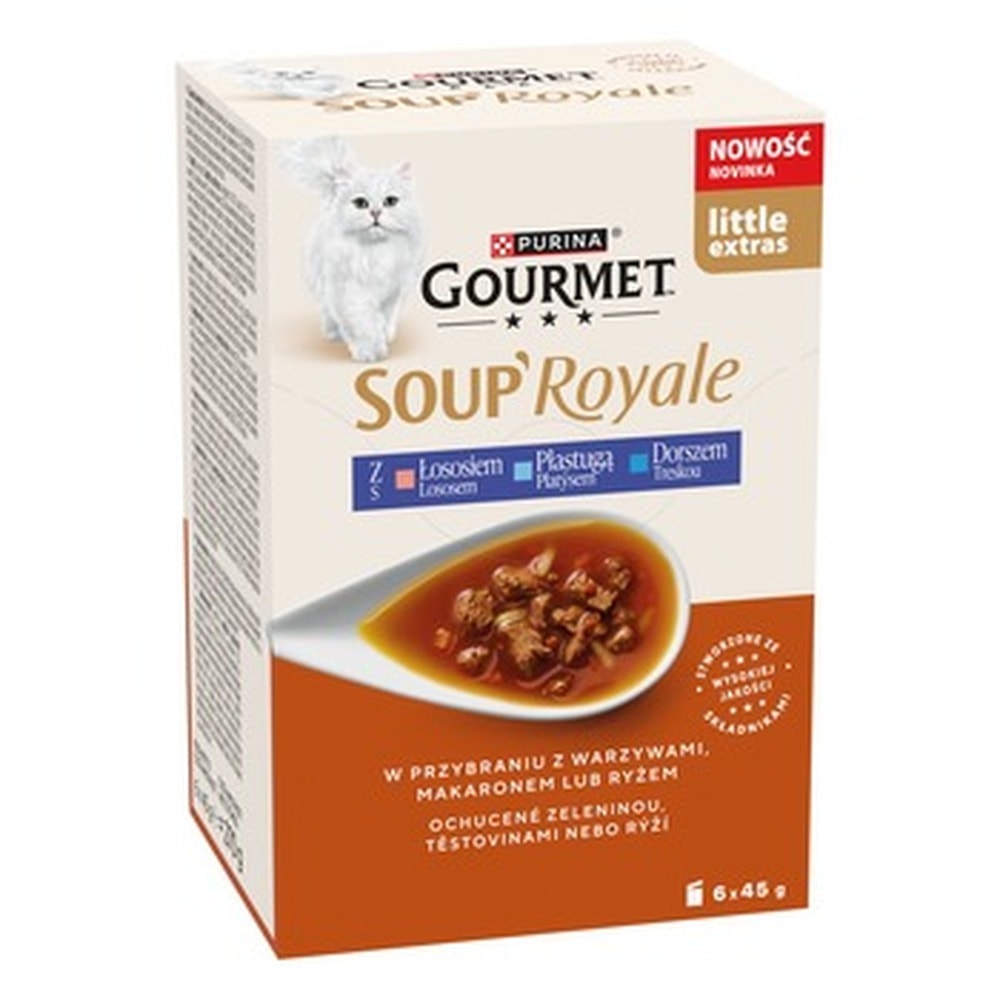 GOURMET Fish Soup - Complementary food for cats 6 x 45 g