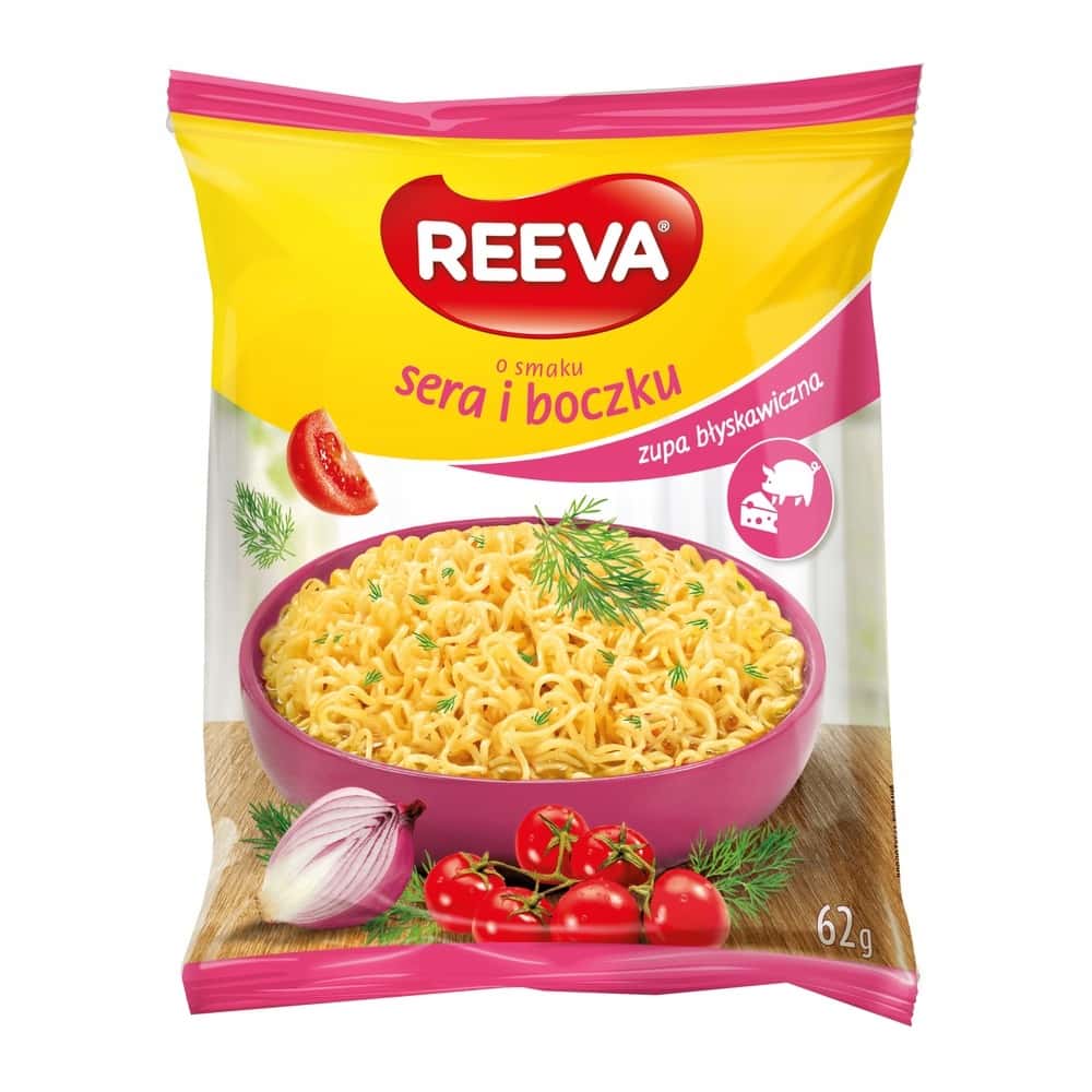 Reeva Cheese and Bacon Soup - quick and tasty meal 62 g