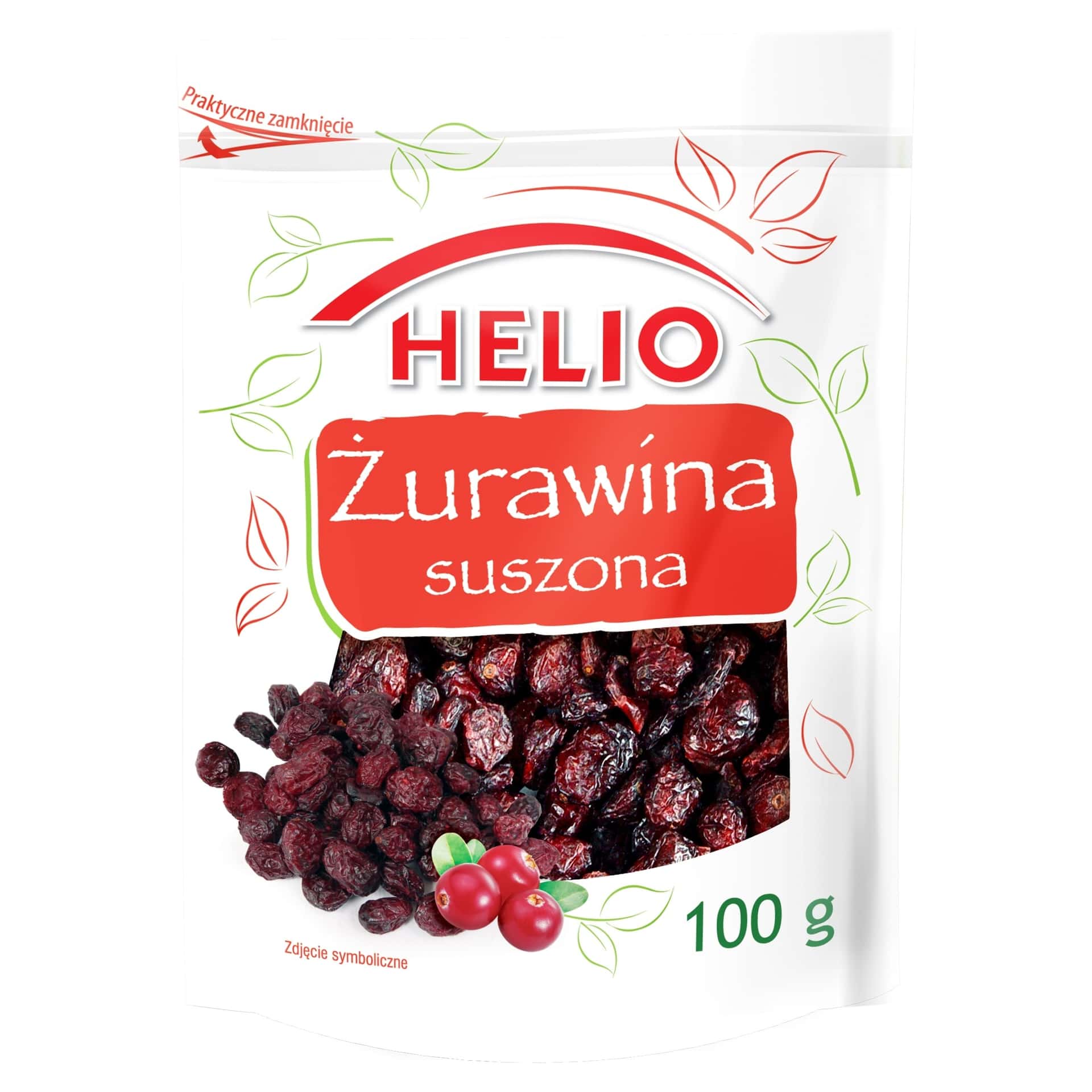 HEL Dried Cranberries - healthy snack 100g