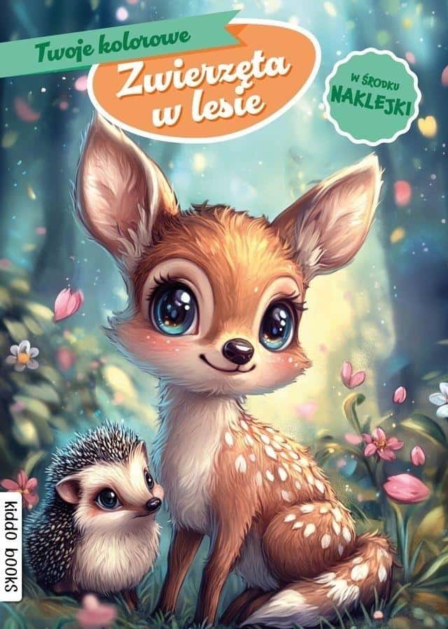 Kiddo Books Animals in the forest - coloring book for children
