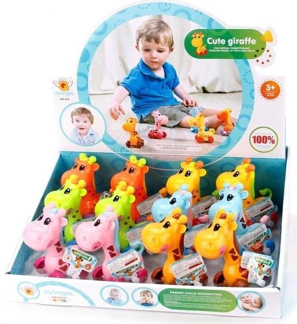 Iqiangel Wind-up giraffe for children MIX colors - ideal educational toy
